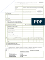 JRF Application Form