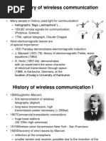 Brief History of Wireless Communications | PDF | Cellular