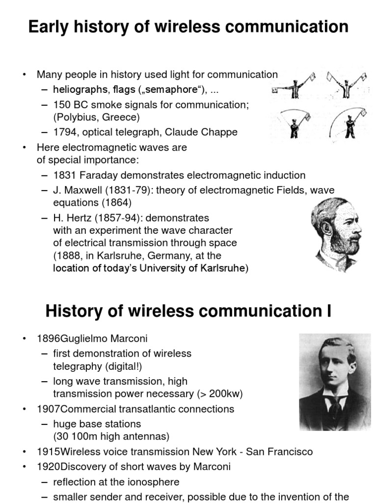 Early History of Wireless Communication PDF