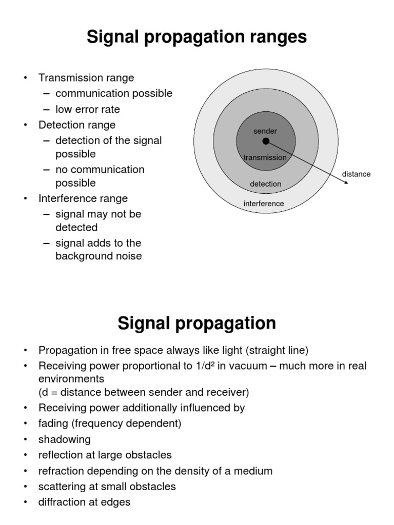 Signal Propagation in Mobile Networks | PDF
