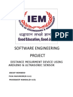 Software Engineering Project: Distance Mesurment Device Using Arduino & Ultrasonic Sensor