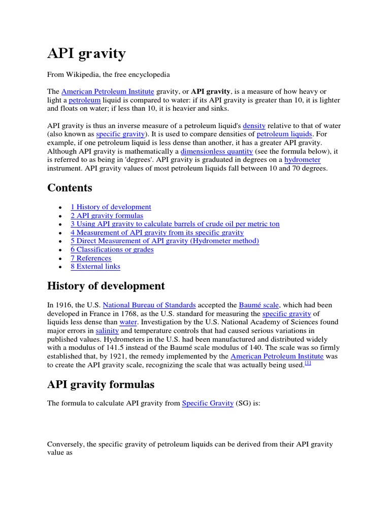 API Gravity | PDF | Scientific Observation | Petroleum