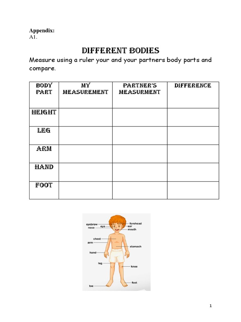 Body Measurement and Dance Checklist | PDF | Career & Growth | Foreign ...