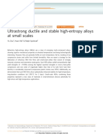 Ultrastrong Ductile and Stable High-Entropy Alloys at Small Scales