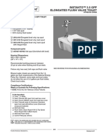 Instanto™ 3.5 GPF Elongated Flush Valve Toilet: Barrier Free