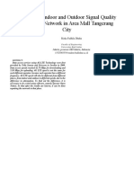 Analysis of Indoor and Outdoor Signal Quality at 4G LTE Network in Area Mall Tangerang City