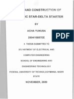 Design and Construction of Automatic Star-Delta Starter