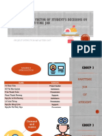 Determinant Factor of Student's Decisions On Choosing Part-Time