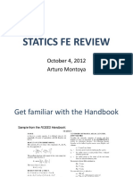 Statics Fe Review: October 4, 2012 Arturo Montoya