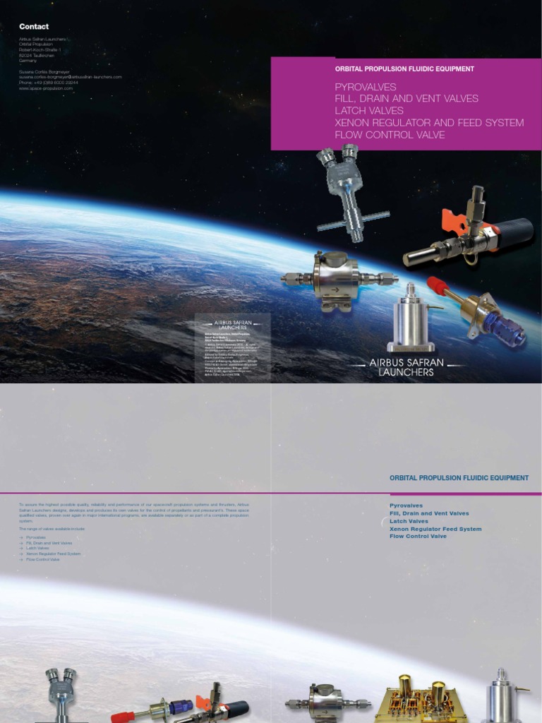 Space Propulsion Valves | PDF | Valve | Pipe (Fluid Conveyance)