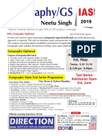 Geography Optional 2019 Details Neetu Singh 