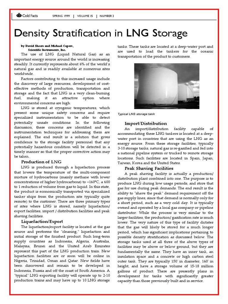 LNG Density Stratification Insights | PDF | Liquefied Natural Gas ...