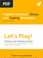Report Teacher Stress Coping Strategies