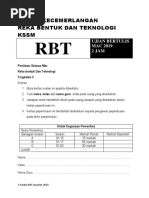 Soalan RBT T3 Mac 2019 PDF