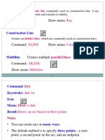 Command: Draw Menu:: RAY Ray