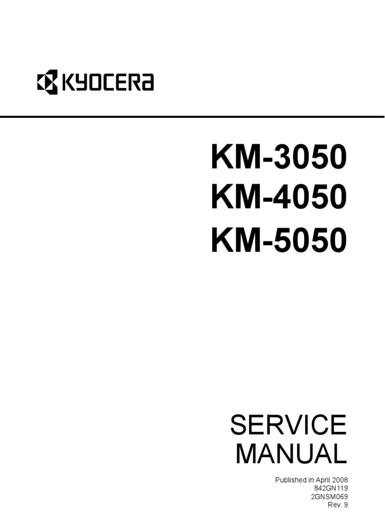 Kyocera Service Manual 3050 4050 5050 Microsoft Windows Equipment