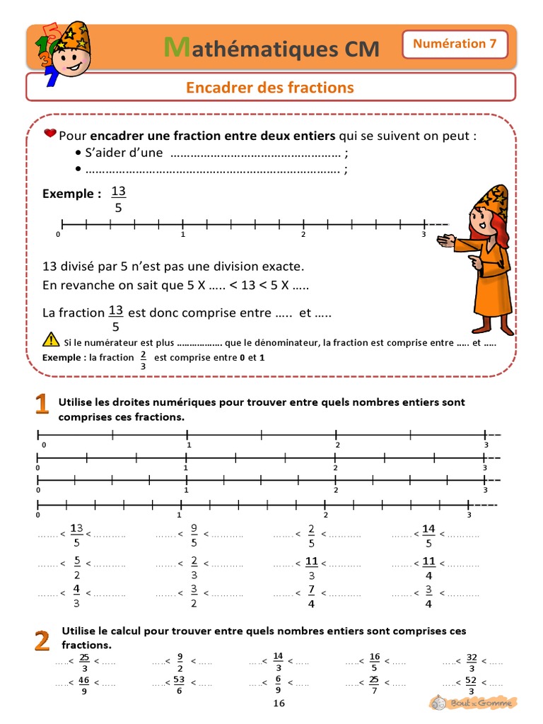 Exercices Fractions Cm2 Avec Corrigés Pdf BDG Nume Ration CM2 2013 2 de 7 A 13 PDF | PDF | Fraction (Mathématiques) |  Nombre