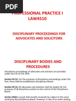 TOPIC 15. Disciplinary Proceedings