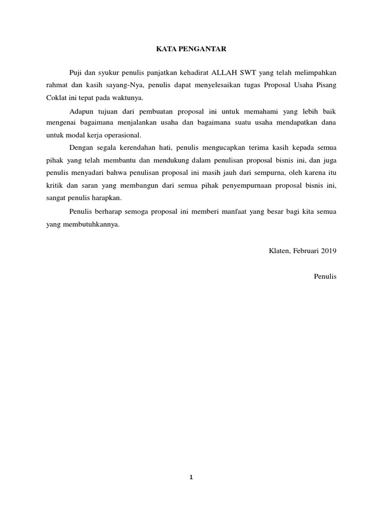 Proposal Usaha Klepon Diunggah Oleh Panglima Precil