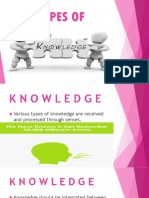 Final Types of Knowledge