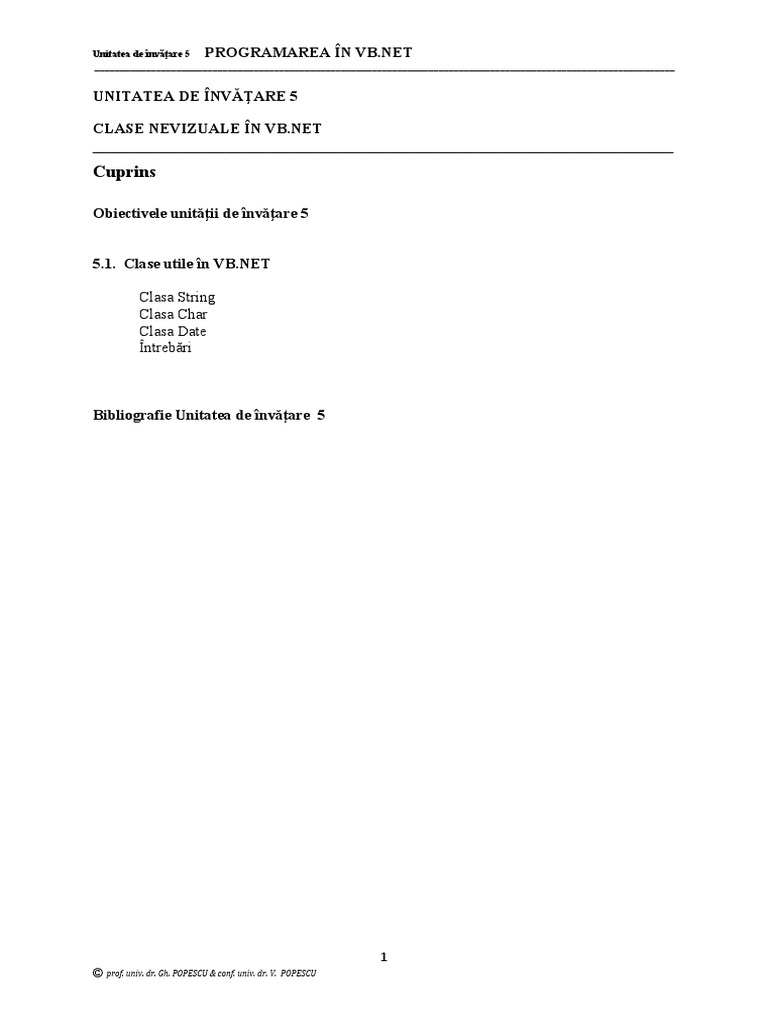 U5 Clase Utile in VB Net | PDF