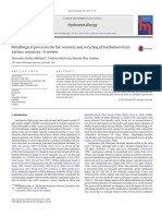 Hydrometallurgy Review PDF