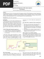 Applications and Importance of Fibre Optics in Physics