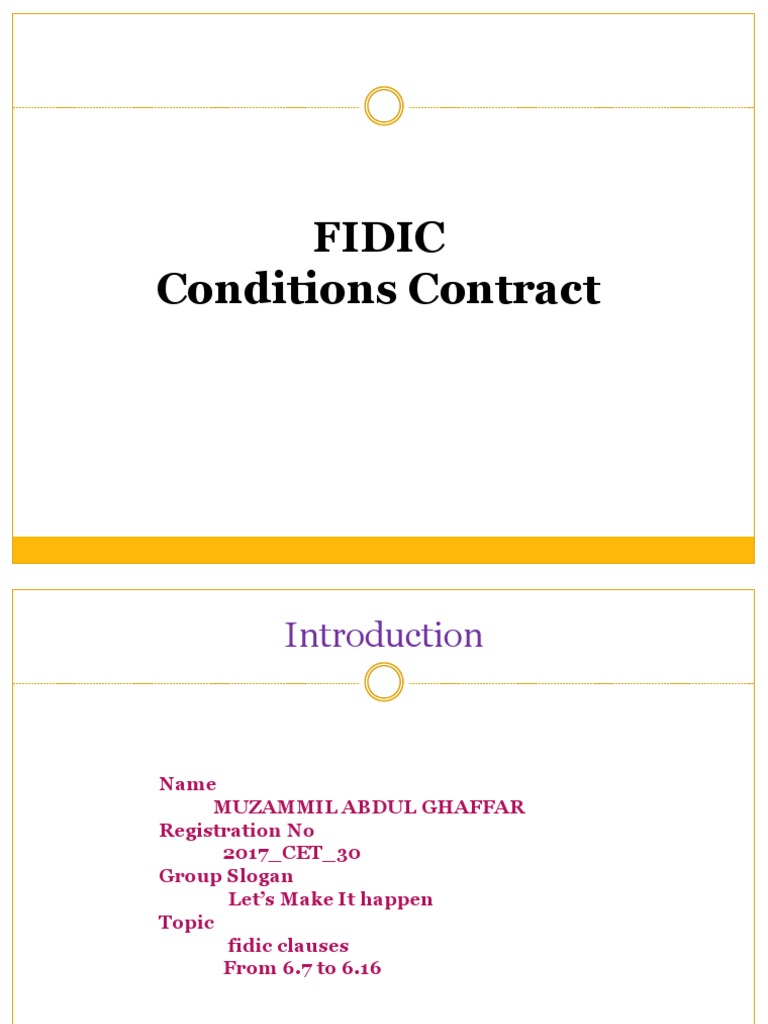 Fidic Clauses 6 PDF Personal Protective Equipment Employment