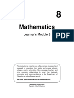 Mathematics: Learner's Module 8