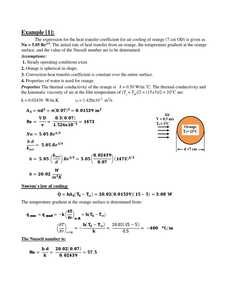 Heat Transfer Examples PDF Heat Transfer Boundary Layer