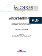 Colloque Spiruline Tulear PDF