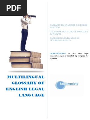 Multilingual Glossary Of English Legal Language Assignment