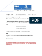 Requerimento de Baixa de Inscrição Com Cancelamento de Débito111