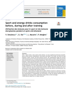 Sport and Energy Drinks Consumption Before, During and After Training