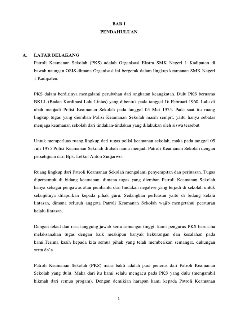 Program Kerja Pks 2018