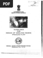 CWPRS Guidelines For Design of Desilting Basin PDF