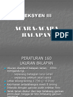 Peraturan Acara-Acara Balapan