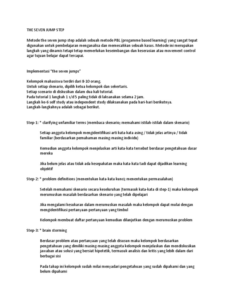 The Seven Jump Stepppp | PDF