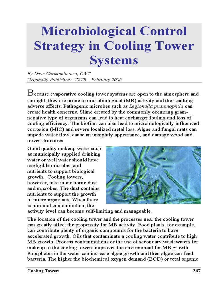 A Comprehensive Strategy for Effective Microbiological Control in