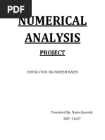 NUMERICAL ANALYSIS Project