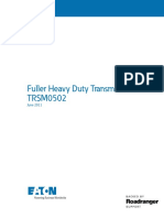 Fuller Heavy Duty Transmissions TRSM0502: Service Manual