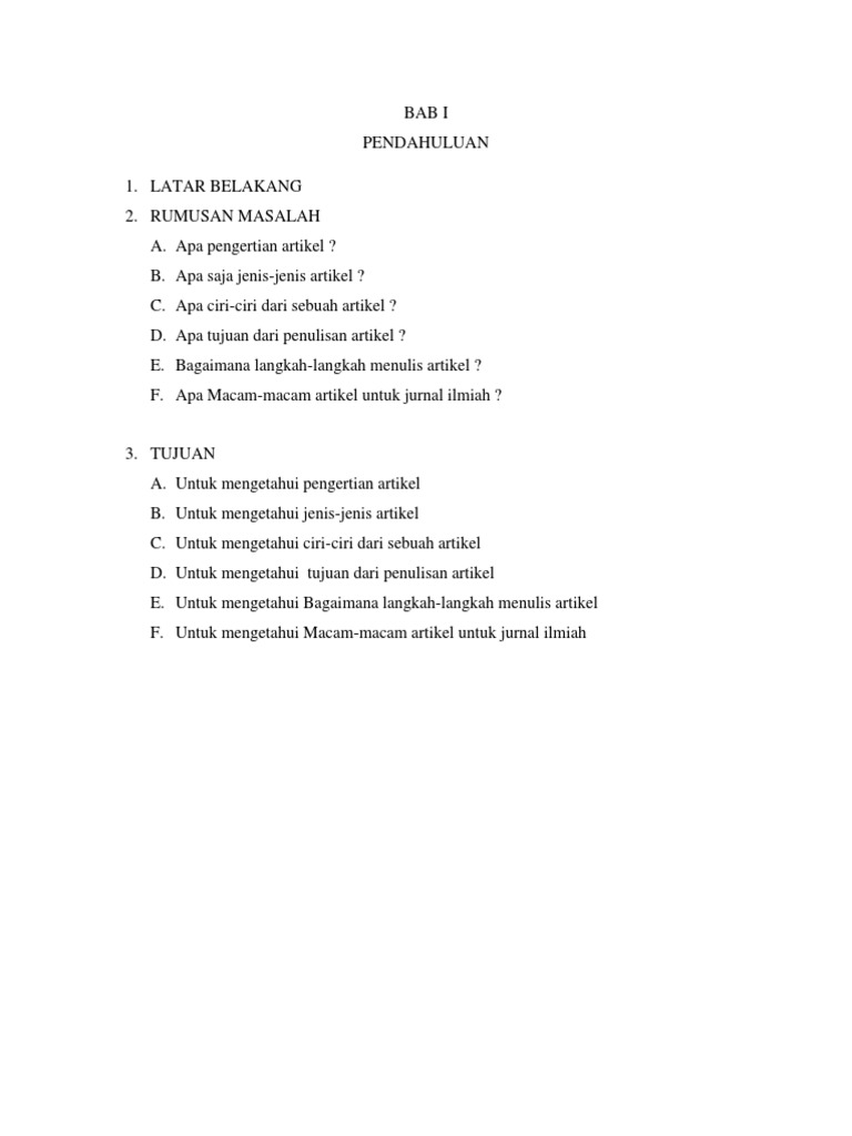 Artikel Bahasa Indonesia Pdf
