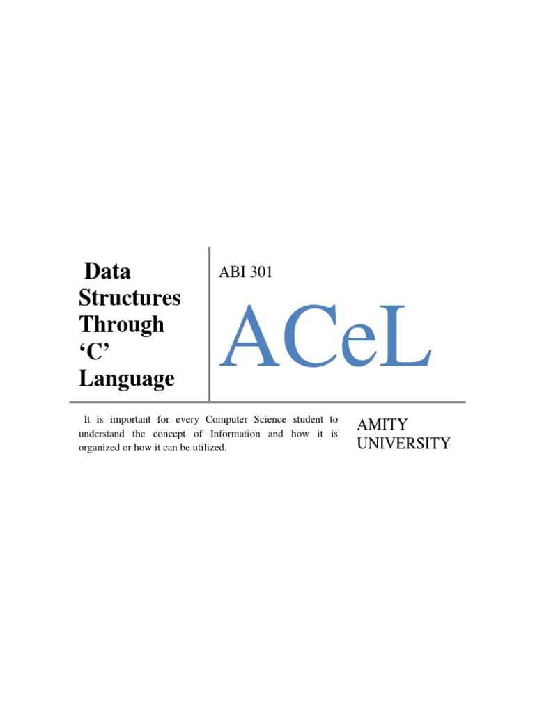 Data Structures Through C Language PDF | PDF | Array Data Structure ...
