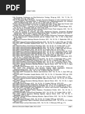 Me Index 1942 18 Pdf Pdf Nondestructive Testing Ultrasound