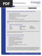 Value Proposition - Pharma Manufacturing