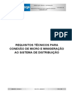 Requisitos técnicos para conexão de micro e minigeração