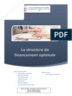 La Structure de Financement Optimale - Stratégie Finacière