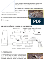 Sinterización proceso abastecer altos hornos sínter