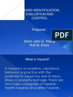 Hazard Identification, Evaluation and Control