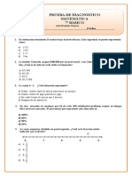 7º Básico 2016 Diagnostico